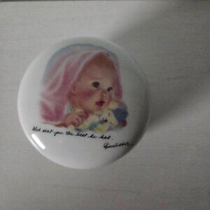 Vintage 1984 Baby's First Trinket Box Roman Inc. by Frances Hook